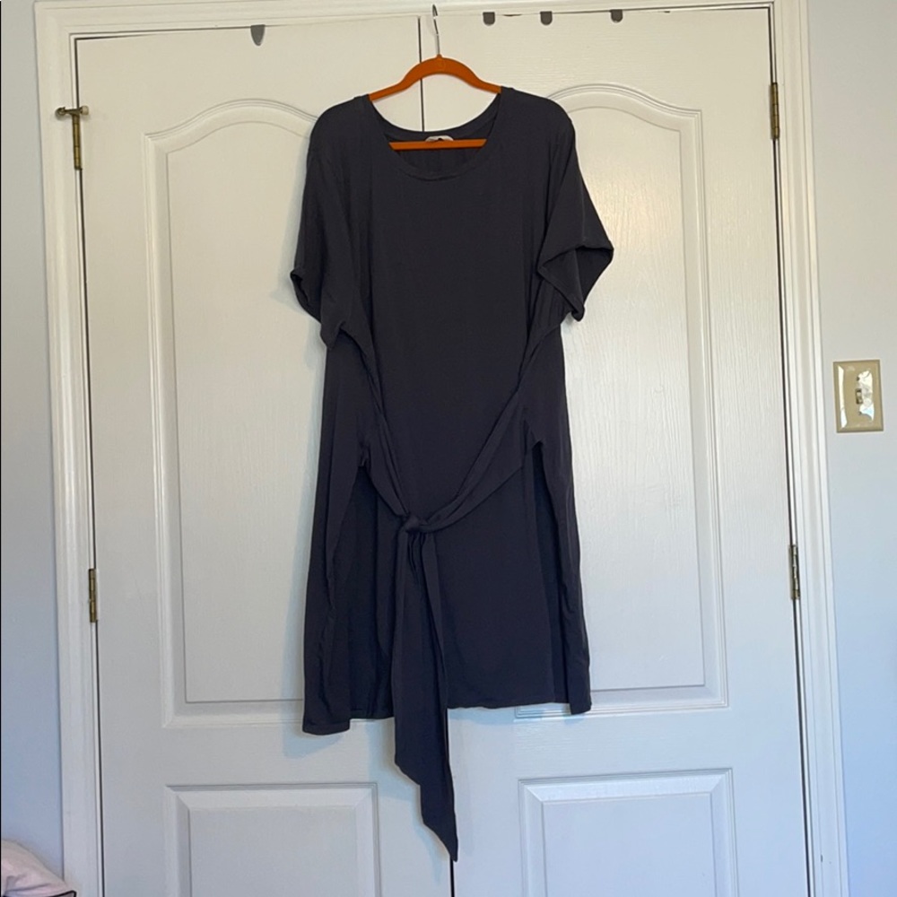 Dark grey Tie dress
